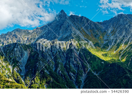 從北阿爾卑斯山，Yumori-dake Pass Line看到的Kasumigatake 54426390