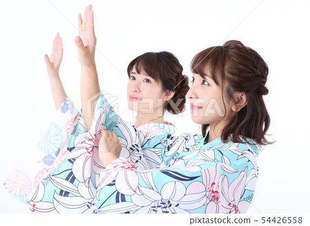 A woman in a yukata 54426558