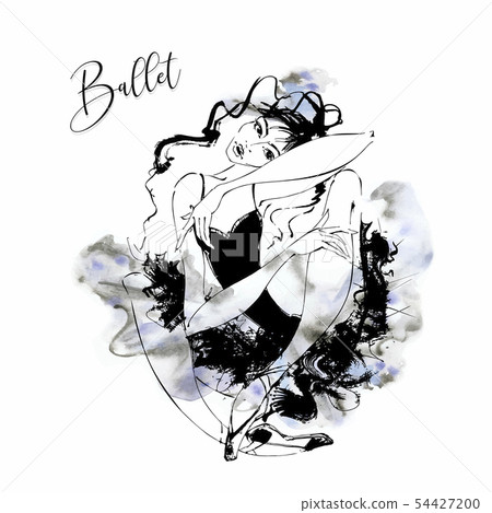 Ballerina. Cabaret dancer. Moulin Rouge. Dancing. 54427200