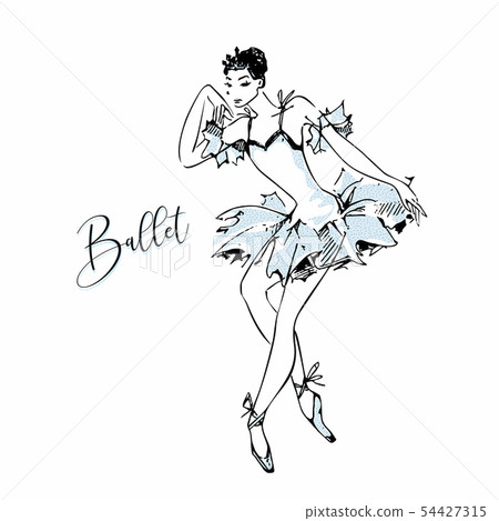 Ballerina. White swan. Ballet. Dance. Vector Ballerina. White swan. Ballet. Dance. Vector 54427315