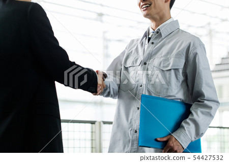 Handshake work clothes suit Handshake work clothes suit 54427532