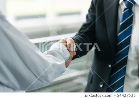 Handshake work clothes suit 54427533