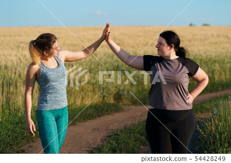 Friendship, motivation, group workout, weight loss Friendship, motivation, group workout, weight loss 54428249