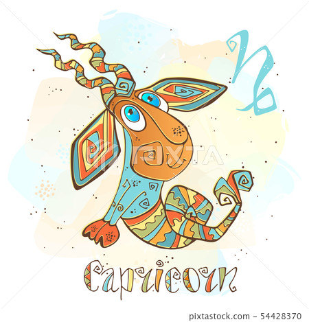 Children's Horoscope Icon. Zodiac For Kids. - Stock Illustration ...