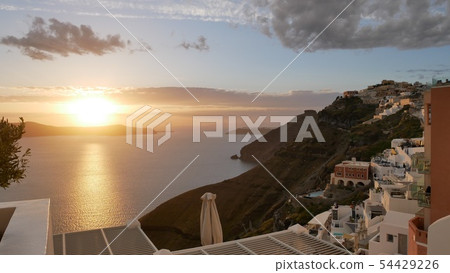 Sunset in Thira, Santorini, Greece Sunset in Thira, Santorini, Greece 54429226
