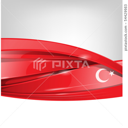 turkey background with  flag element. vector 54429983