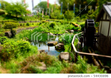 Miniature diorama-style photo Kamitanito water park Miniature diorama-style photo Kamitanito water park 54430896