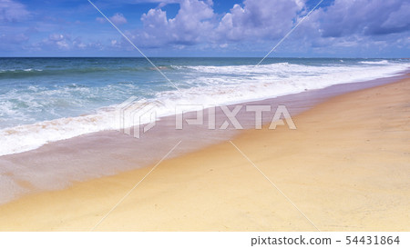 Beautiful Tropical sandy beach with blue ocean Beautiful Tropical sandy beach with blue ocean 54431864