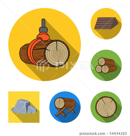 Vector design of material and cement sign. Collection of material and house stock symbol for web. Vector design of material and cement sign. Collection of material and house stock symbol for web. 54434283