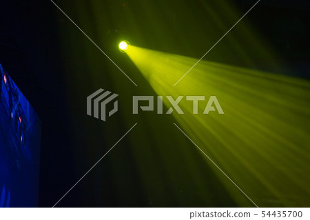 Spotlight and illumination with fog on stage 54435700