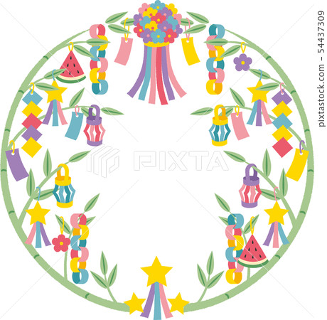 Tanabata圓形框架 54437309