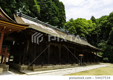 Goryu-ryo-in Temple Nippon Daiichi Kumano Shrine從左,第四和第五大廳Shin Kumano Miyama Kurashiki City,岡山縣 Goryu-ryo-in Temple Nippon Daiichi Kumano Shrine從左,第四和第五大廳Shin Kumano Miyama Kurashiki City,岡山縣 54437534