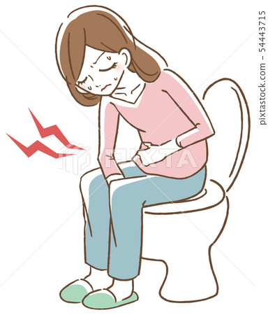 Woman suffering from stomachache 54443715