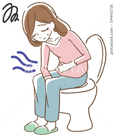 Women who are troubled with constipation 54443716