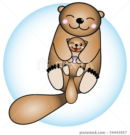 海獺的父母和孩子 54443957