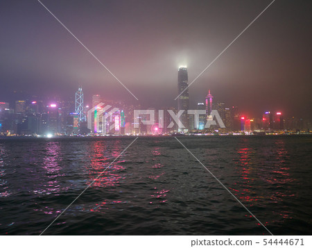 China, Hong Kong Special Administrative Region / Victoria Harbor / Night View 54444671
