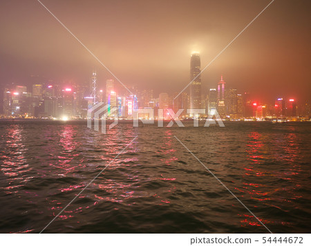 China, Hong Kong Special Administrative Region / Victoria Harbor / Night View 54444672