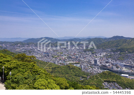 Nagasaki city area upper elevation from Mt. Inasa Nagasaki city area upper elevation from Mt. Inasa 54445398