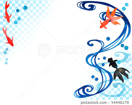 水流和金魚 洋子 插圖素材 圖庫 水流和金魚 洋子 插圖素材 圖庫