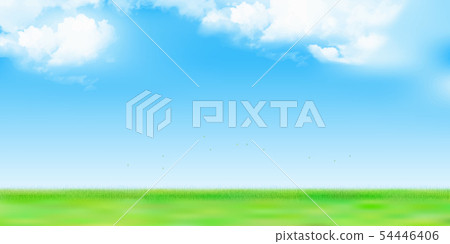 Sky Prairie landscape background - Stock Illustration [54446406] - PIXTA