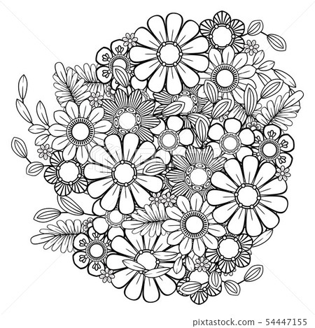 floral coloring page floral coloring page 54447155