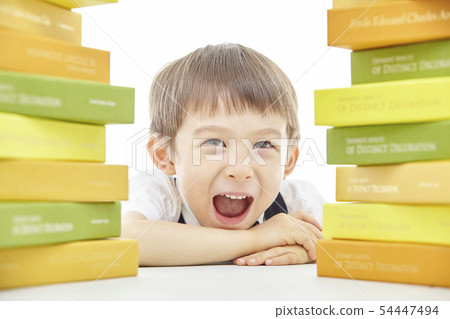 Toddler, Child, Kids, Book, Reading, Studying, Learning, Education, Businessman 54447494