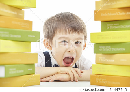 Toddler, Child, Kids, Book, Reading, Studying, Learning, Education, Businessman Toddler, Child, Kids, Book, Reading, Studying, Learning, Education, Businessman 54447543