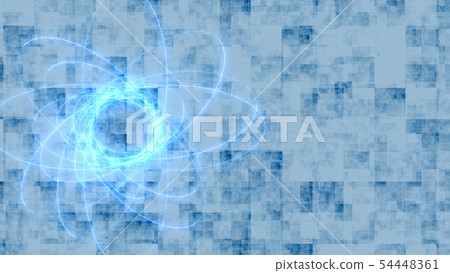 多個光束照射在CG激光環中 54448361