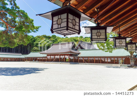 Nara Prefecture Shinohara Jingu Shrine ground blue sky 54451273
