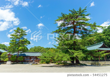 Nara Prefecture Ebarahara Shrine background of the blue sky 54451275