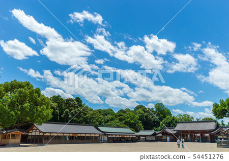 Nara Prefecture Ebarahara Shrine background of the blue sky 54451276