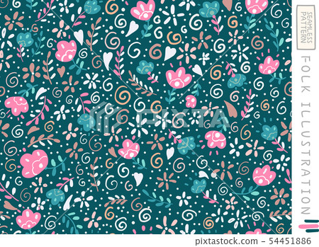 Folk seamless pattern. Folk seamless pattern. 54451886