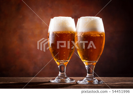 A toast with beer 54451996