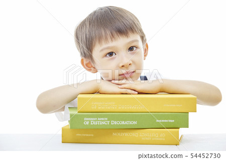 Toddler, Child, Kids, Book, Reading, Studying, Learning, Education, Businessman 54452730