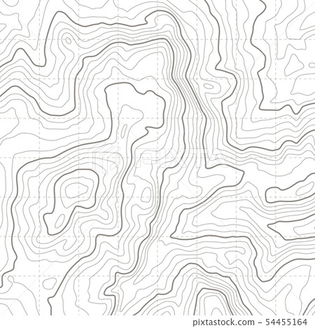 Topographic map. Geographical location lines, cartography contour line nature trails relief texture 54455164