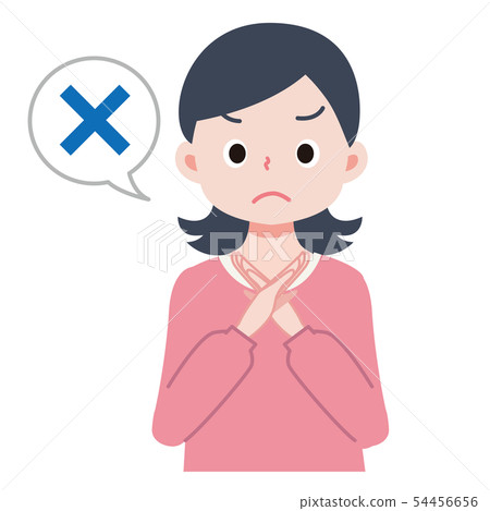 Illustration of a girl incorrect answer × 54456656