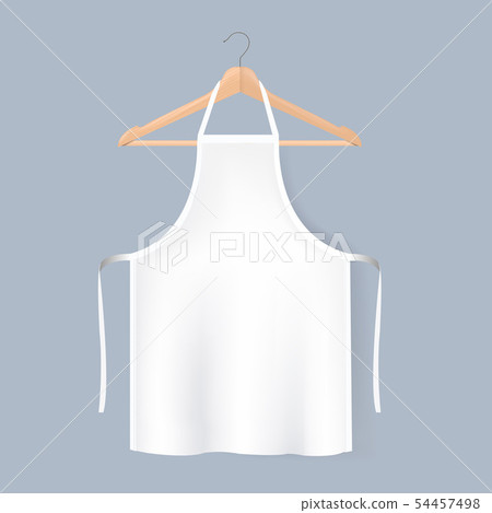 White Aprons Mockup Isolated Grey background - Stock Illustration ...