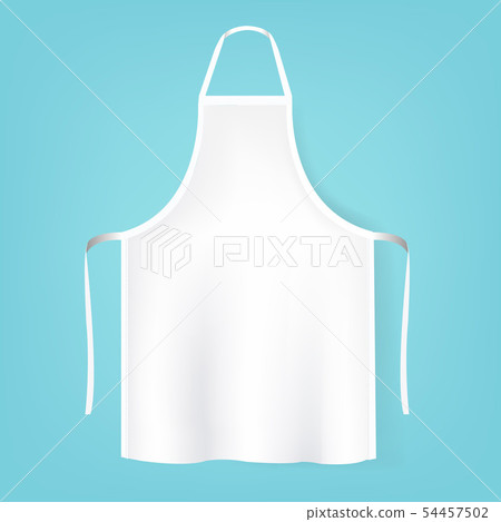 White Aprons Isolated Mint Background - Stock Illustration [54457502 ...