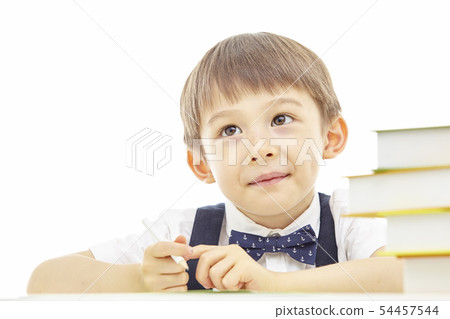 Toddler, Child, Kids, Book, Reading, Studying, Learning, Education, Businessman Toddler, Child, Kids, Book, Reading, Studying, Learning, Education, Businessman 54457544