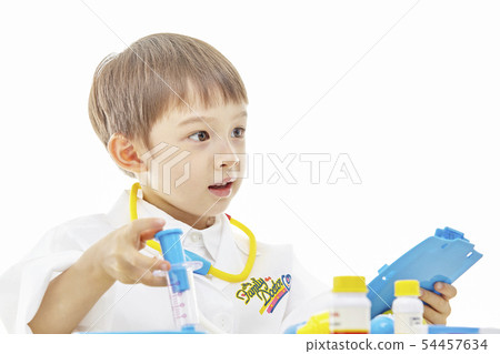 Infant, children, kids, doctor, doctor, medical, hospital play Infant, children, kids, doctor, doctor, medical, hospital play 54457634