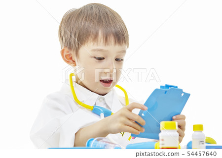 Infant, children, kids, doctor, doctor, medical, hospital play 54457640