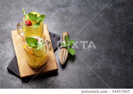 Fresh summer lemonade Fresh summer lemonade 54457897