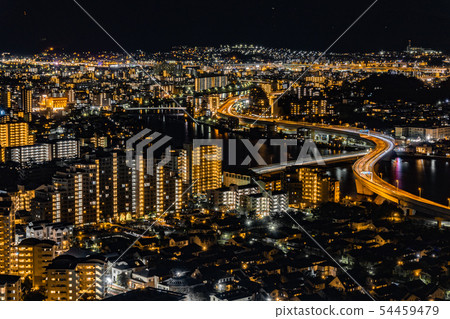 [福岡縣]福岡市Hyakudohama的夜景 54459479