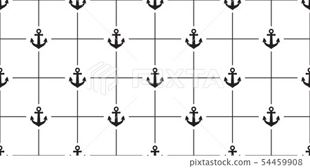 Anchor seamless pattern vector boat pirate helm - Stock Illustration ...