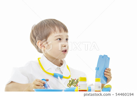 Infant, children, kids, doctor, doctor, medical, hospital play 54460194