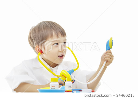Infant, children, kids, doctor, doctor, medical, hospital play 54460213