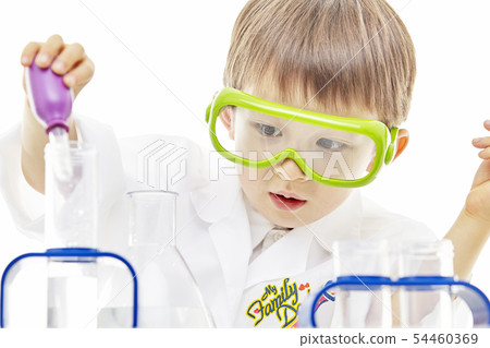 嬰兒，兒童，孩子，教育，科學，科學家，研究員，化學家 54460369