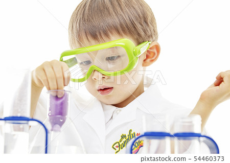 Infant, child, kids, education, science, scientist, researcher, chemist 54460373
