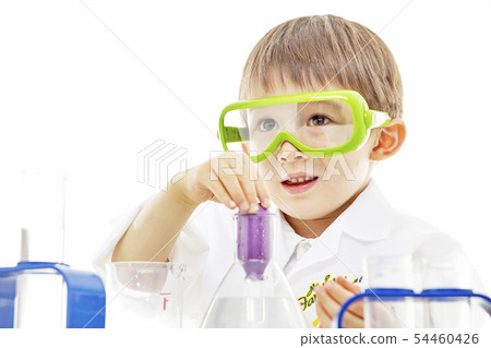 嬰兒，兒童，孩子，教育，科學，科學家，研究員，化學家 54460426