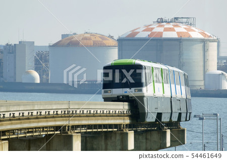 Monorail seen from Haneda Airport Terminal 3 Station 54461649